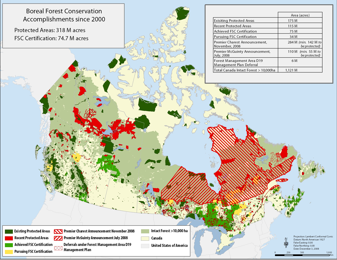 canadian forest map